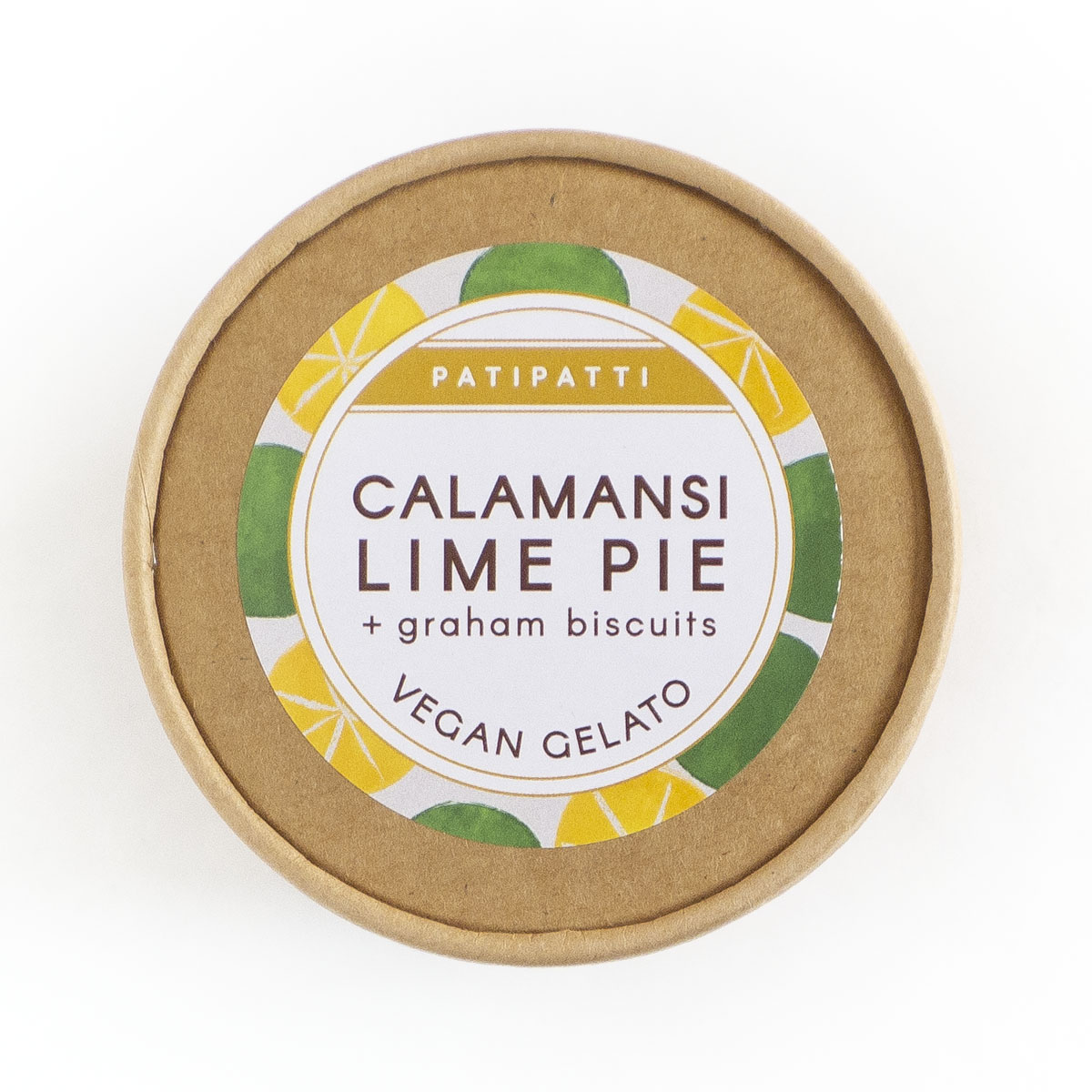 Patipatti Vegan Calamansi Lime Pie Gelato - Lid