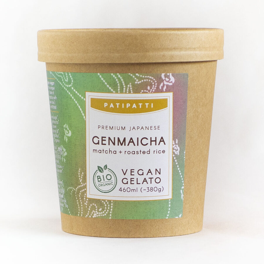 Patipatti Organic Vegan Genmaicha Gelato - Tub