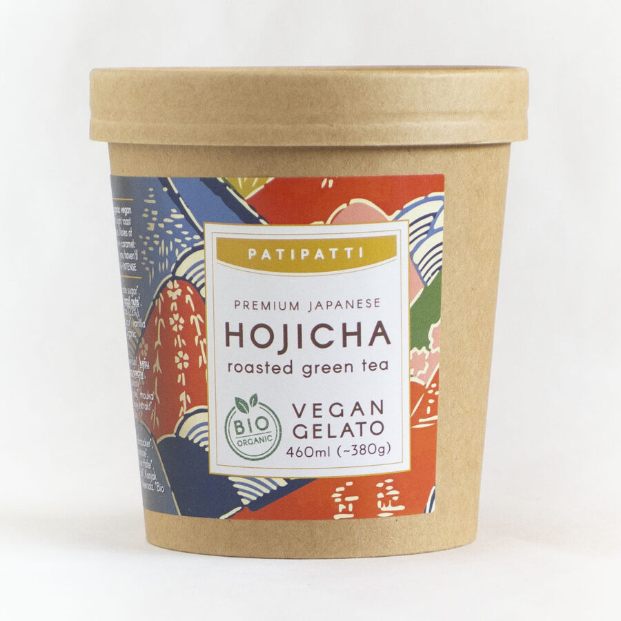 Patipatti Organic Vegan Hojicha Gelato - Tub