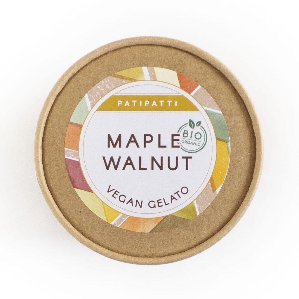 Maple Gelato Maple Walnut Vegan Gelato - Certified Organic - Patipatti