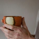 Tangerine Ippukuwan - Small Chawan Matcha Bowl - Patipatti