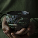 Water Garden Ippukuwan - Small Chawan Matcha Bowl - Patipatti