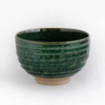 Pine green chawan - handmade matcha bowl from Japan - Patipatti