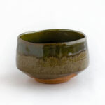 River Moss green chawan - handmade matcha bowl from Japan - Patipatti