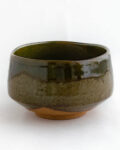 River Moss green chawan - handmade matcha bowl from Japan - Patipatti
