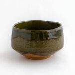 River Moss green chawan - handmade matcha bowl from Japan - Patipatti