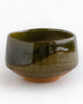 River Moss green chawan - handmade matcha bowl from Japan - Patipatti