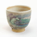 Patipatti Handmade Teacup - Handpainted Pastoral Scene - Idyll Riverview