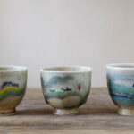 Patipatti Handmade Teacup - Handpainted Pastoral Scene - Idyll Series