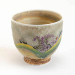 Patipatti Handmade Teacup - Handpainted Pastoral Scene - Idyll Village