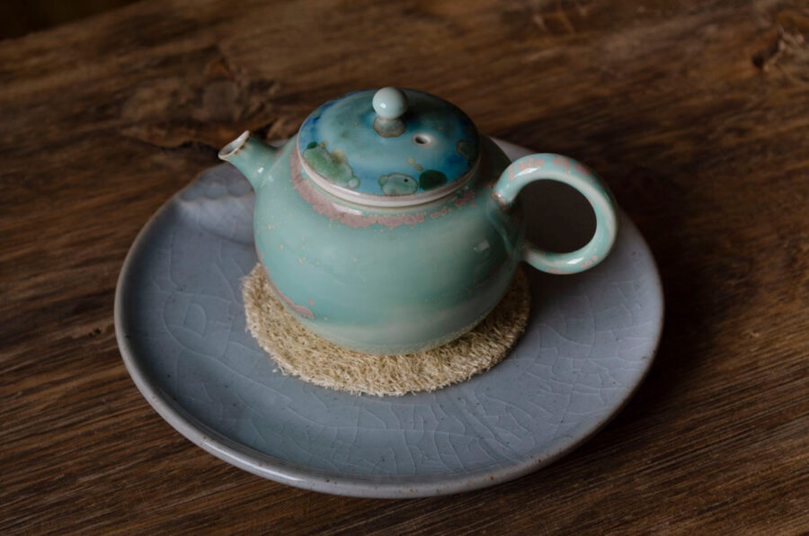 Patipatti Soda Ash Handmade Teapot - Agate