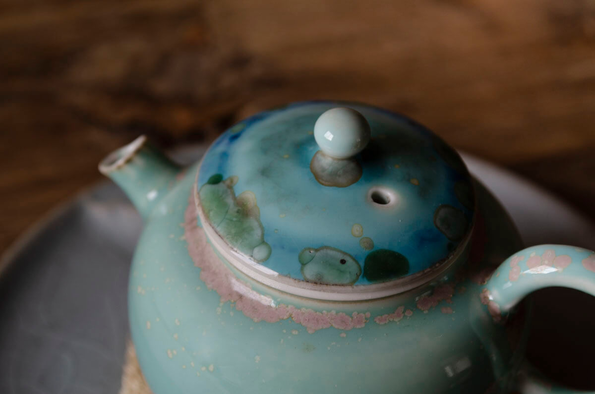 Patipatti Soda Ash Handmade Teapot - Agate