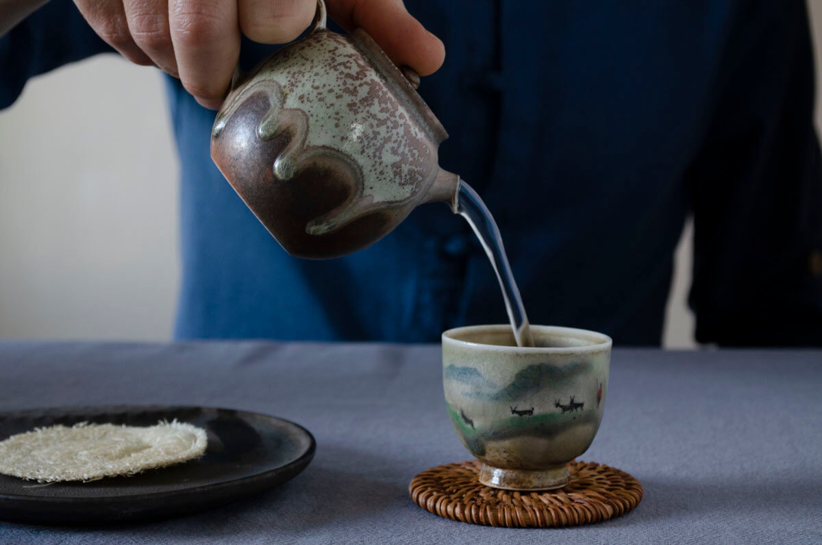 Patipatti Handmade Teapot - Mint Speckled