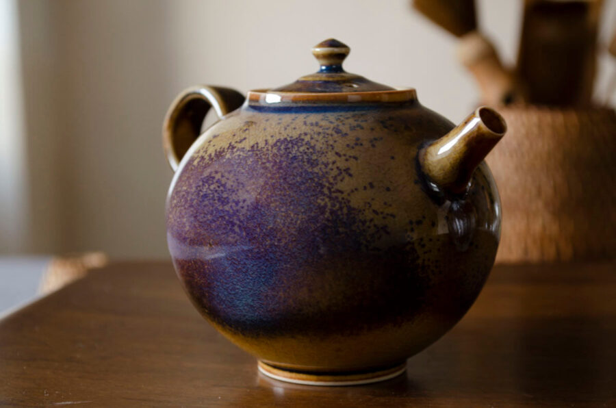 Patipatti Handmade Teapot - Purple Galaxy