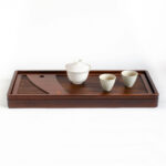 Patipatti Bamboo Tea Tray - Zither – Large reservoir or draining tube