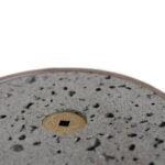 Patipatti Ceramic Tea Tray with Reservoir - Pumice Black